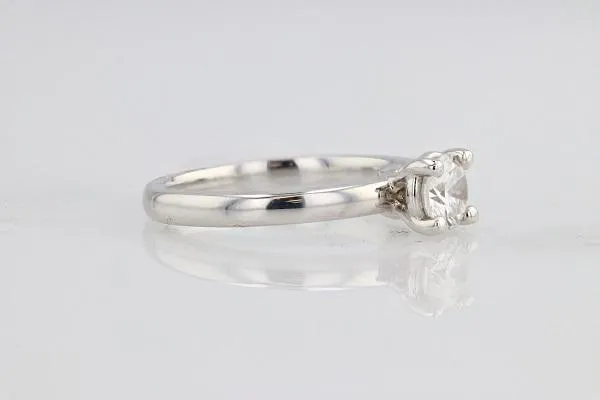 Round Solitaire .53 Ct F/VS1 Diamond Engagement Ring