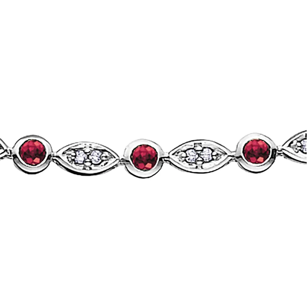 Ruby and Diamond Bracelet