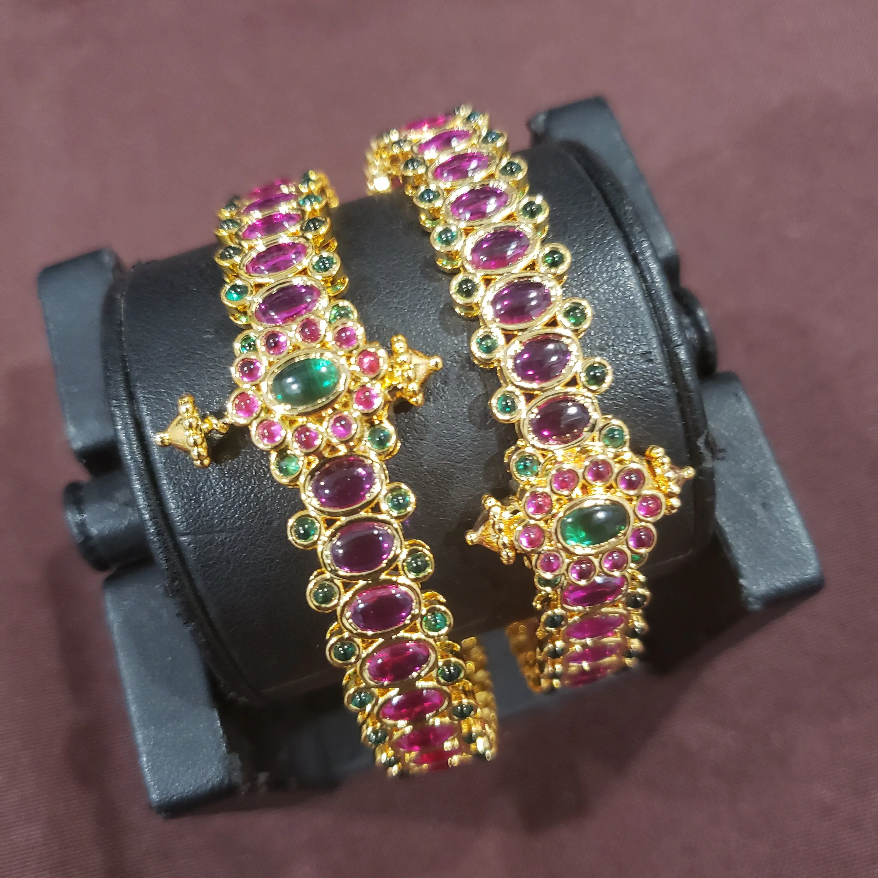 Ruby, Emerald Bangles
