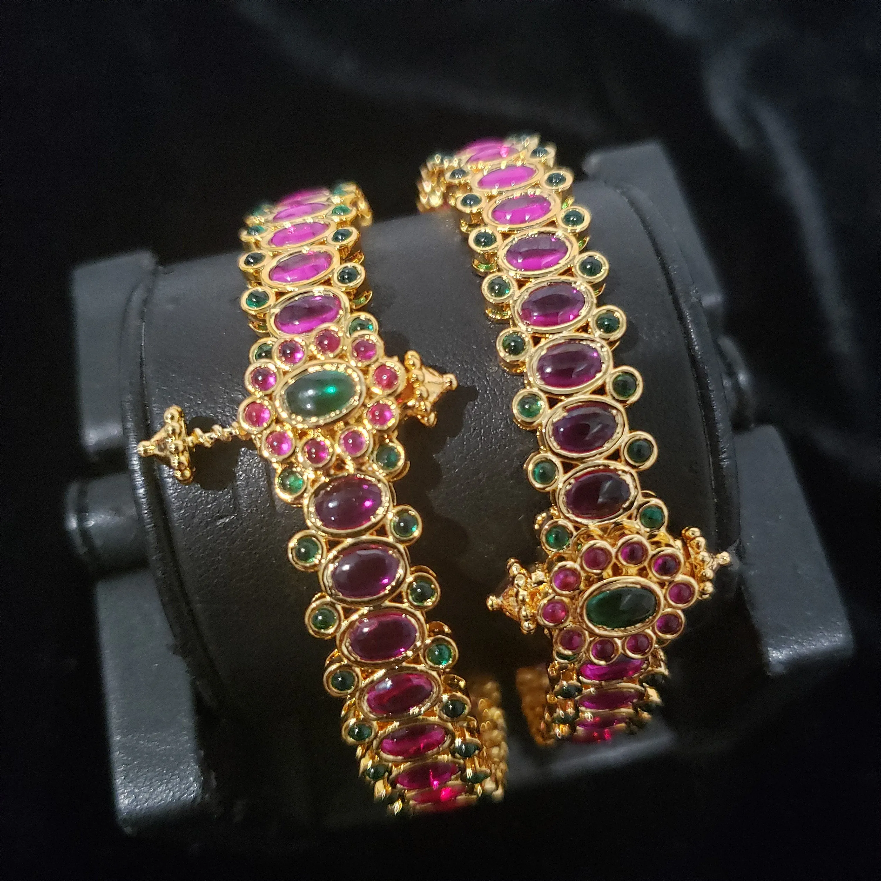 Ruby, Emerald Bangles