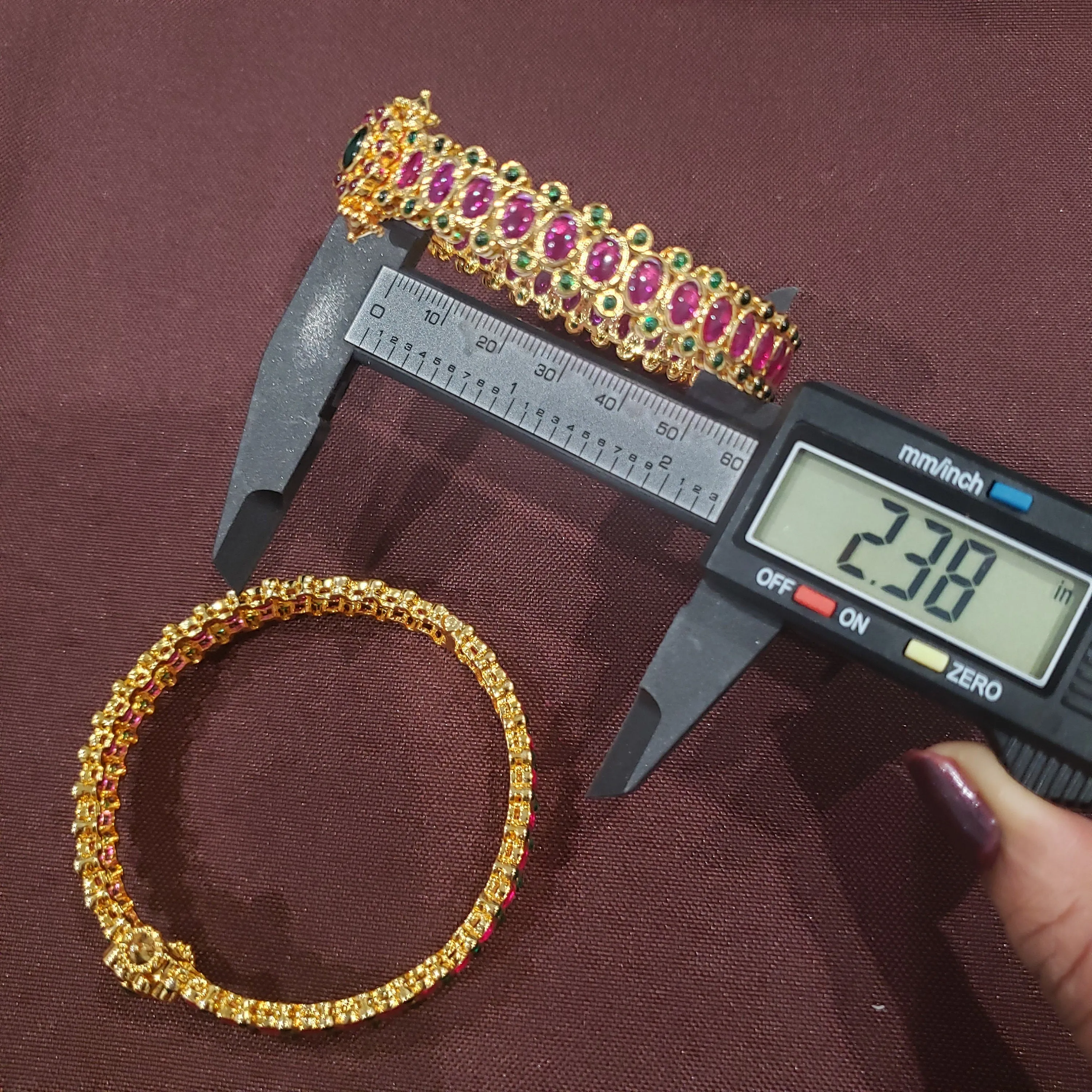 Ruby, Emerald Bangles