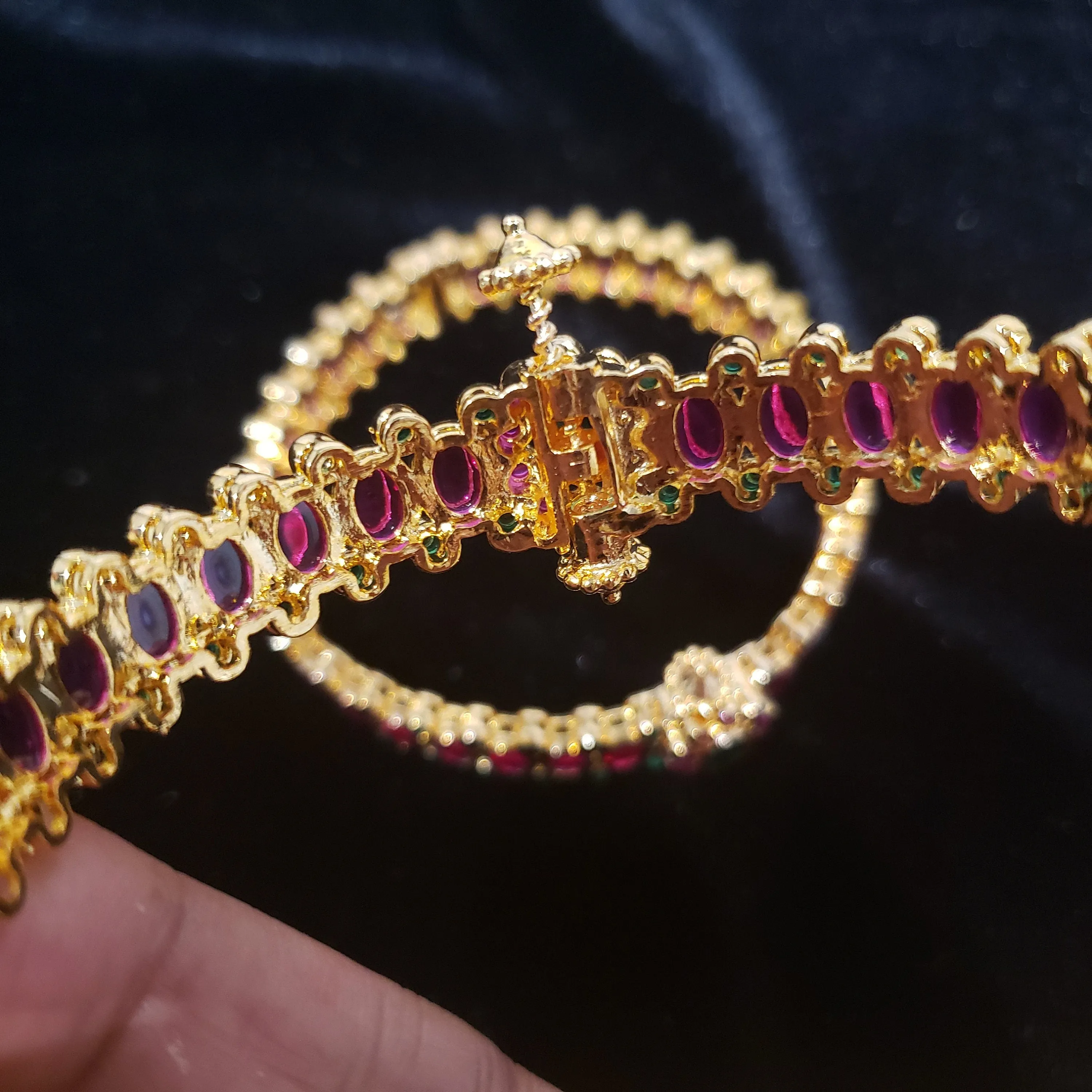Ruby, Emerald Bangles