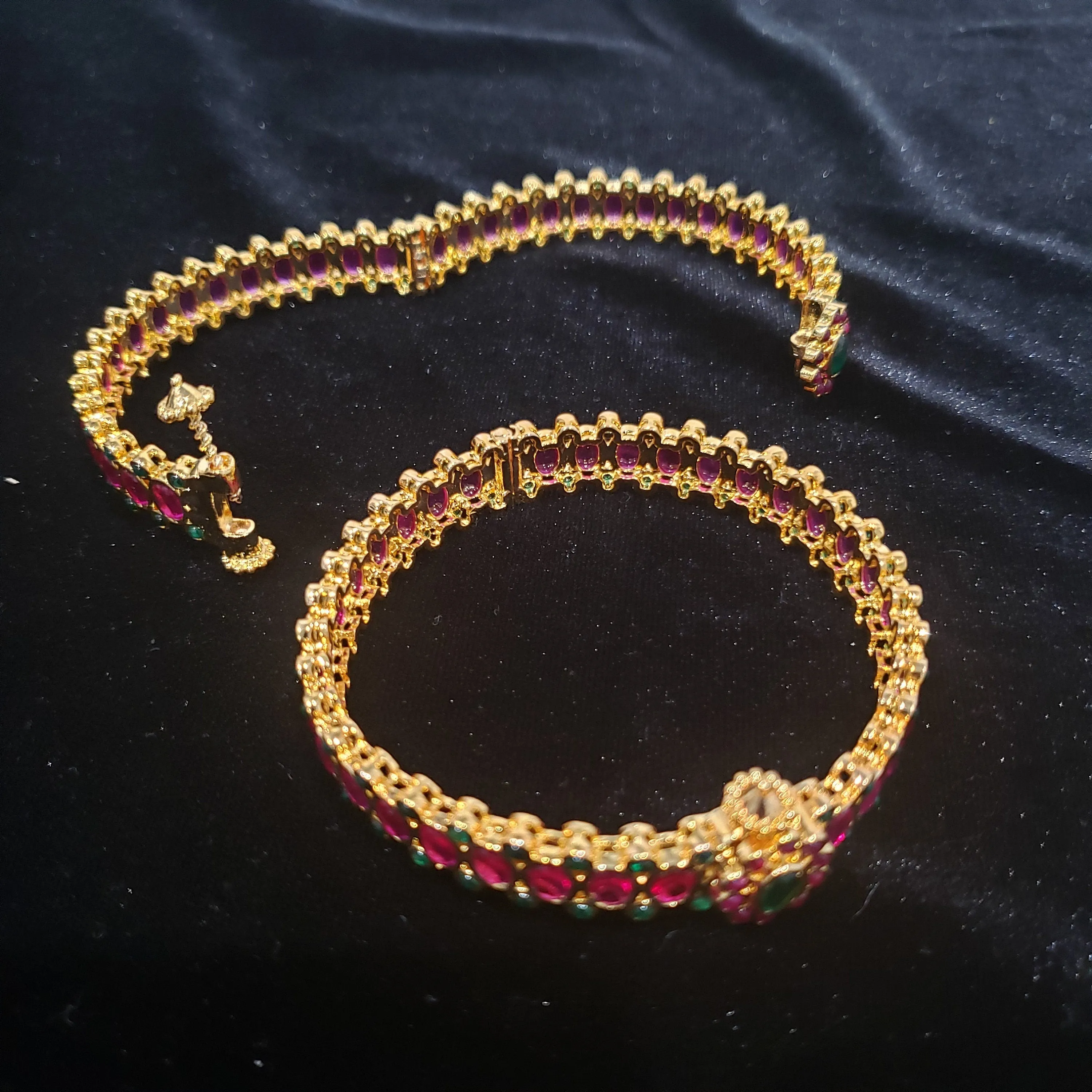 Ruby, Emerald Bangles