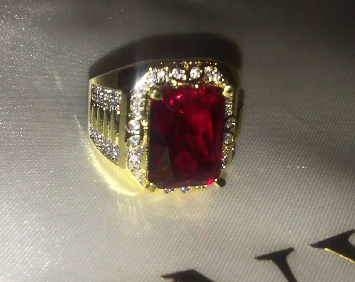 Ruby Ring | Ruby Ring for Men | Ruby Ring for Women | Ruby Diamond Ring | Ruby and Diamond Ring | Red Diamond Ring |  Iced Out Ring