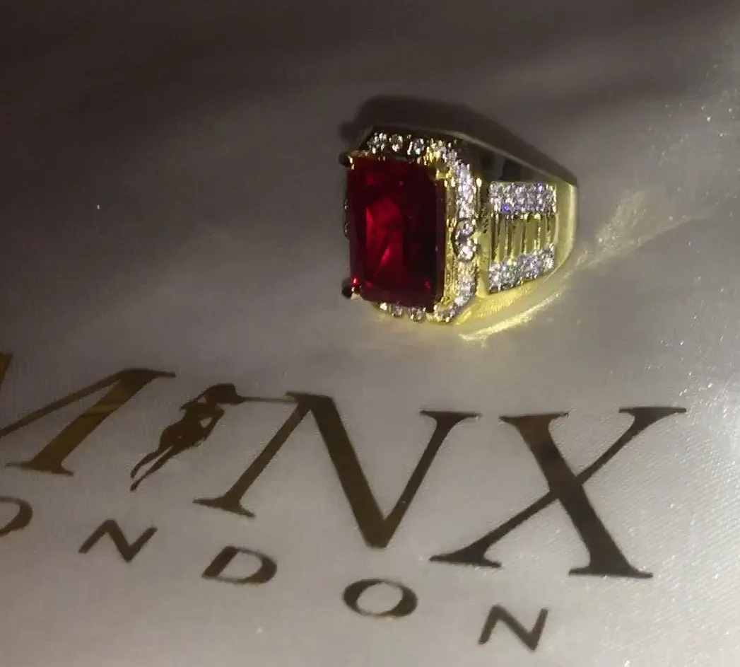 Ruby Ring | Ruby Ring for Men | Ruby Ring for Women | Ruby Diamond Ring | Ruby and Diamond Ring | Red Diamond Ring |  Iced Out Ring