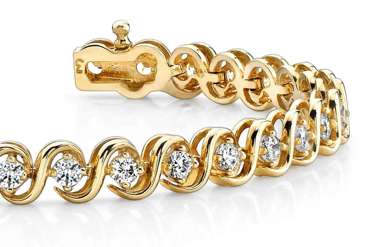 S Link Lab-Grown Diamond Bracelet with 4.06 ct.(finished) 3.25mm