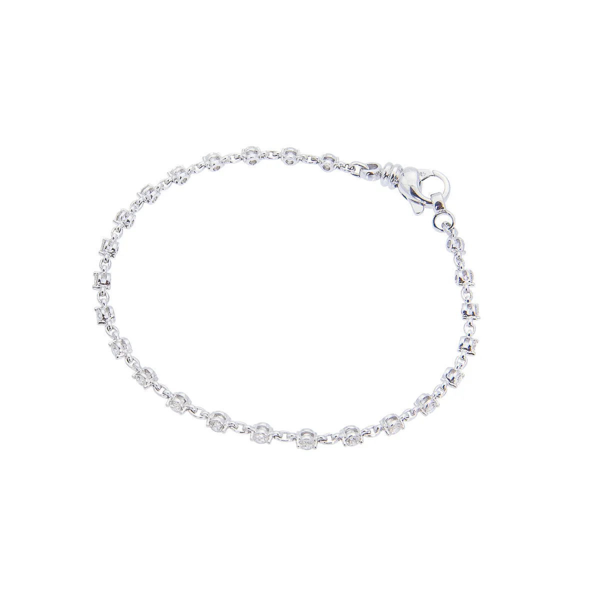 Sabel Collection 14K White Gold Diamond Bracelet