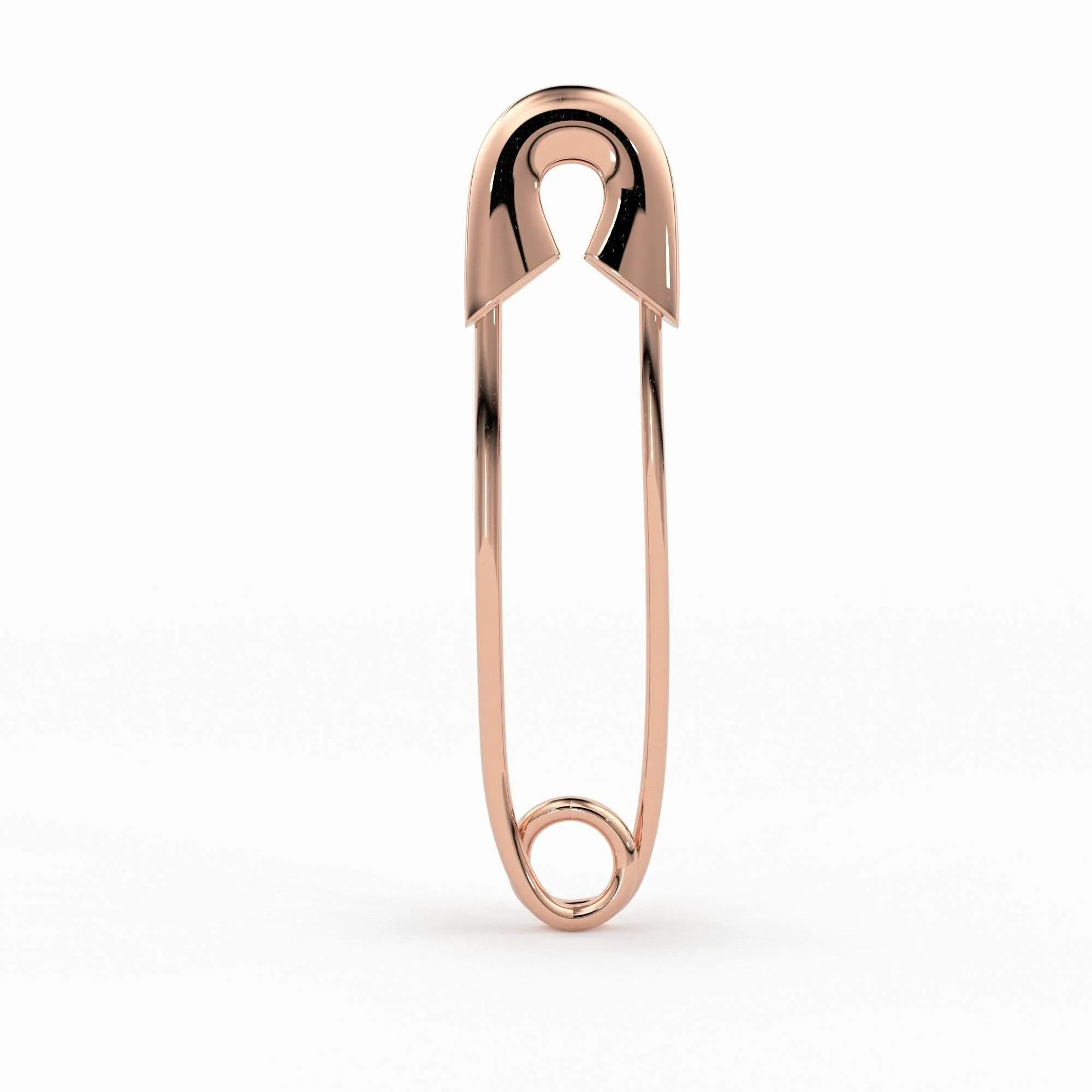 Safety Pin Earring / 30mm Gold Earrings / Minimalist Beauty Earring / Statement Earrings / Rose Gold Earrings / Gift for Her