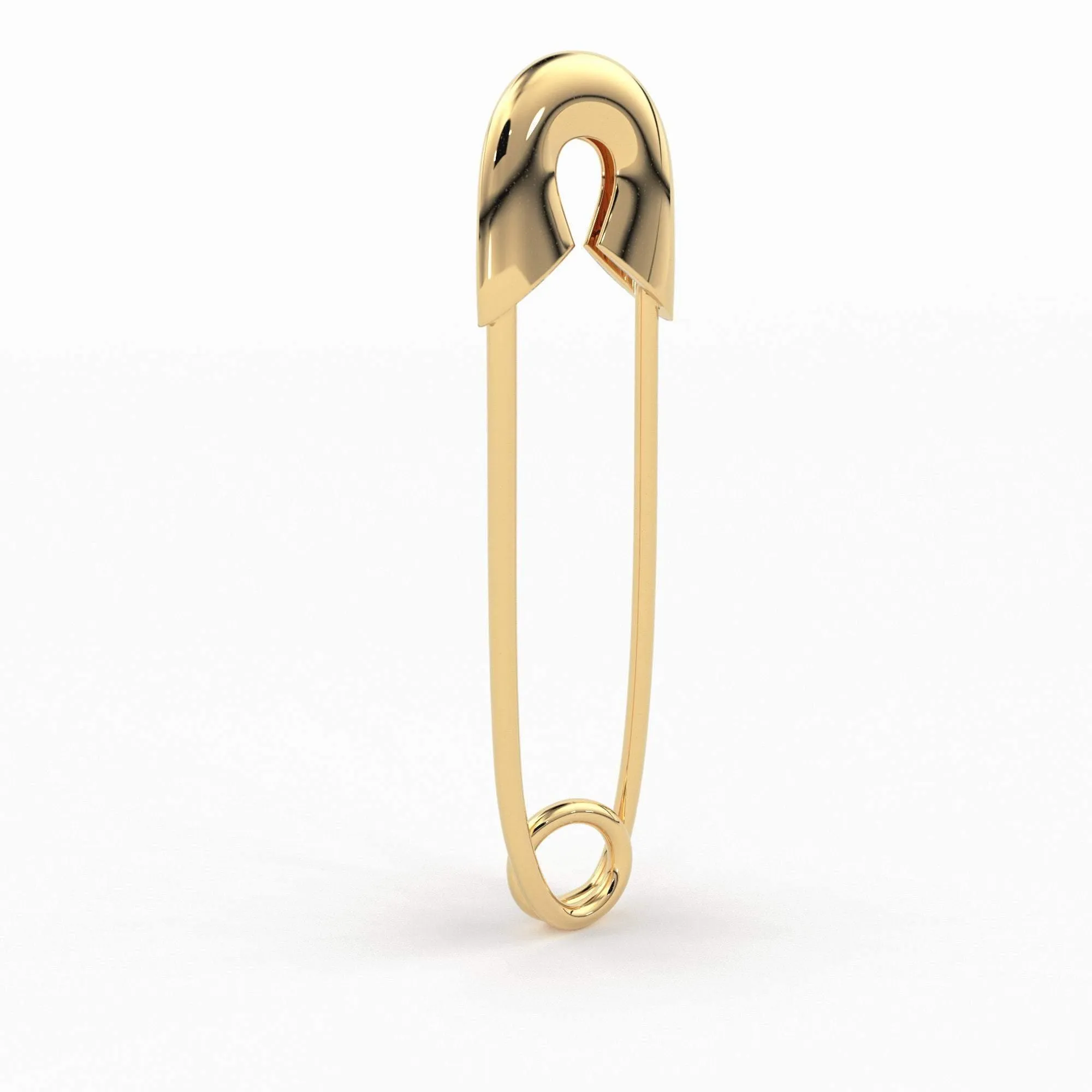 Safety Pin Earring / 30mm Gold Earrings / Minimalist Beauty Earring / Statement Earrings / Rose Gold Earrings / Gift for Her