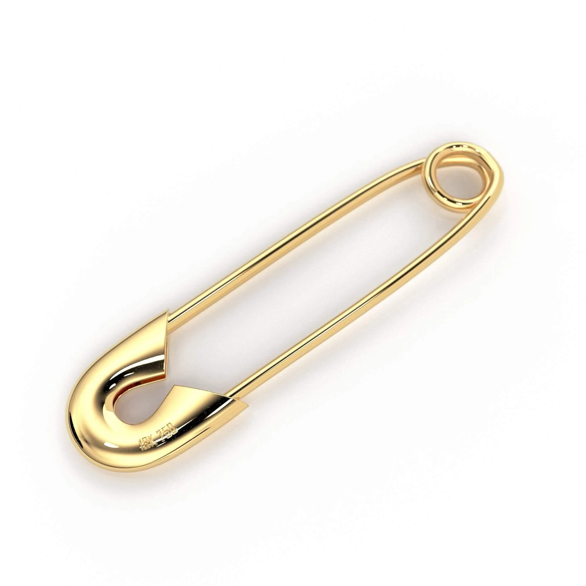 Safety Pin Earring / 30mm Gold Earrings / Minimalist Beauty Earring / Statement Earrings / Rose Gold Earrings / Gift for Her