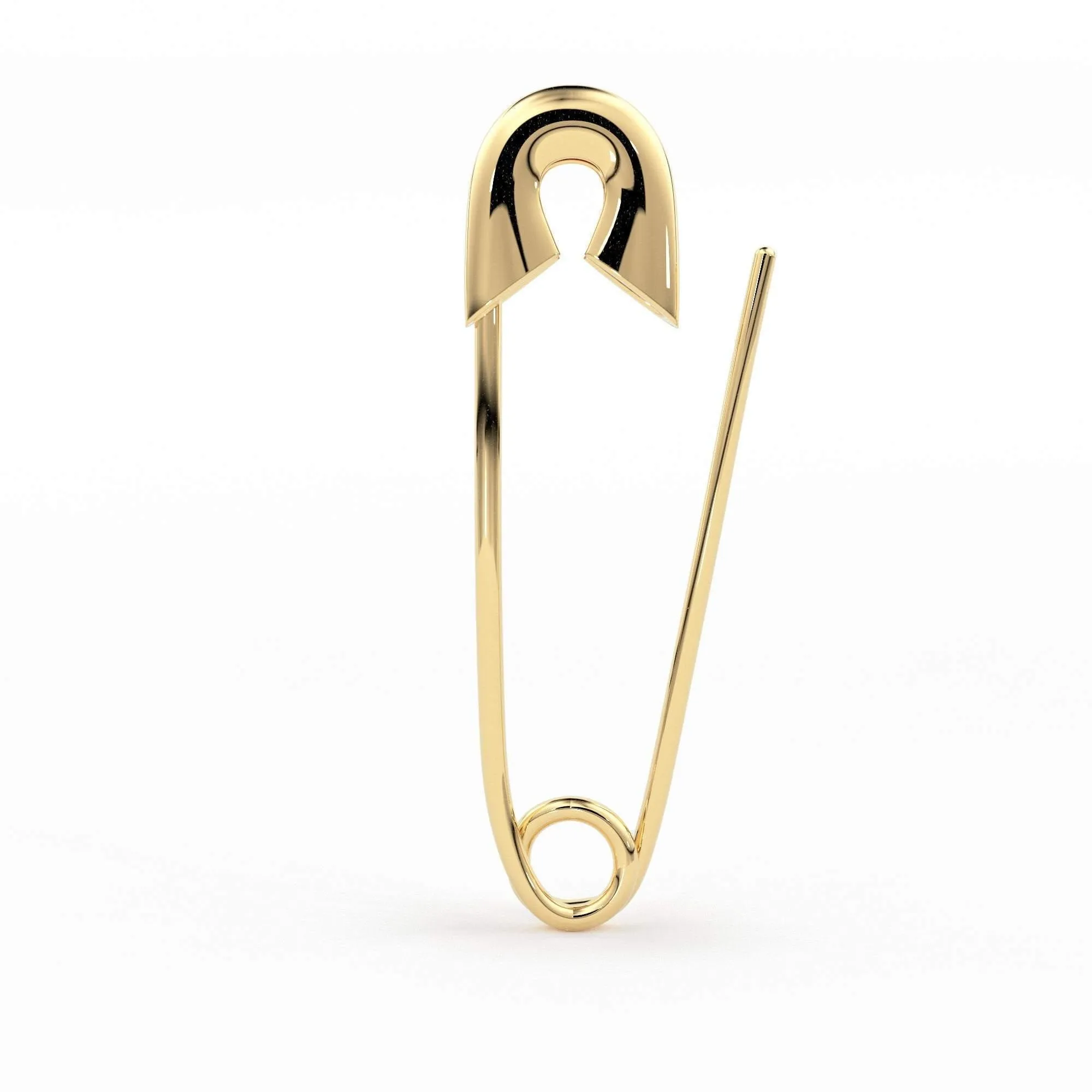 Safety Pin Earring / 30mm Gold Earrings / Minimalist Beauty Earring / Statement Earrings / Rose Gold Earrings / Gift for Her