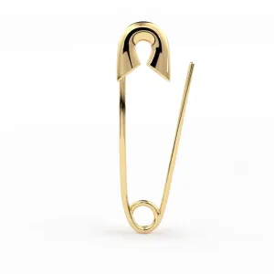 Safety Pin Earring / 30mm Gold Earrings / Minimalist Beauty Earring / Statement Earrings / Rose Gold Earrings / Gift for Her