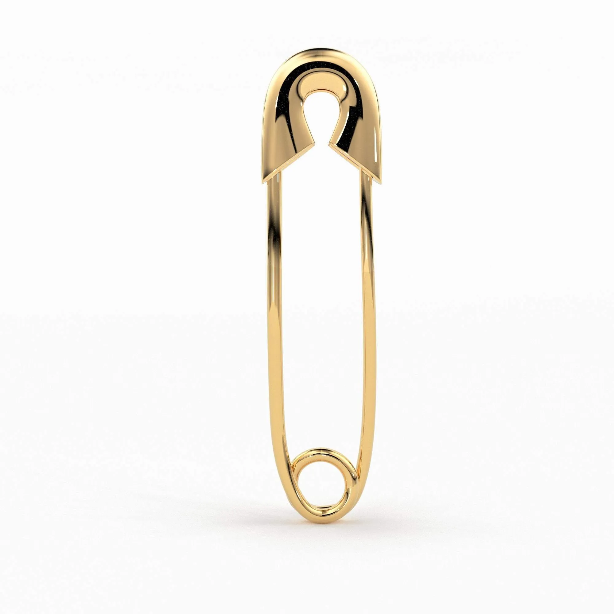 Safety Pin Earring / 30mm Gold Earrings / Minimalist Beauty Earring / Statement Earrings / Rose Gold Earrings / Gift for Her