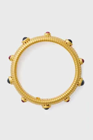 Sapphire and Ruby Byzantine Cobra Bracelet