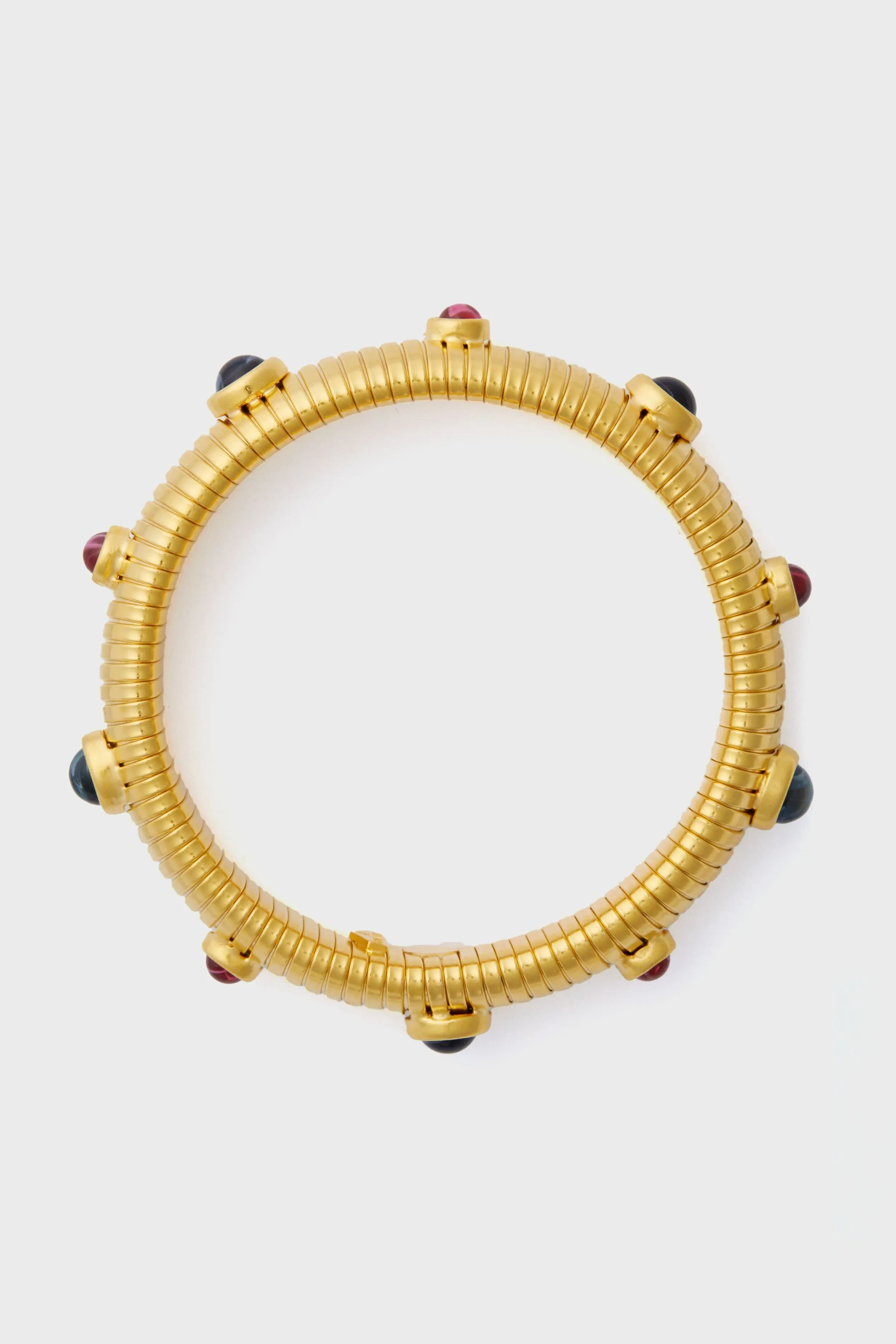 Sapphire and Ruby Byzantine Cobra Bracelet