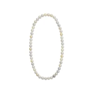 Sectional Multi Colour Akoya Pearl Necklace