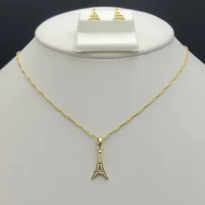 Sets - 14K Gold Plated. Eiffel Tower