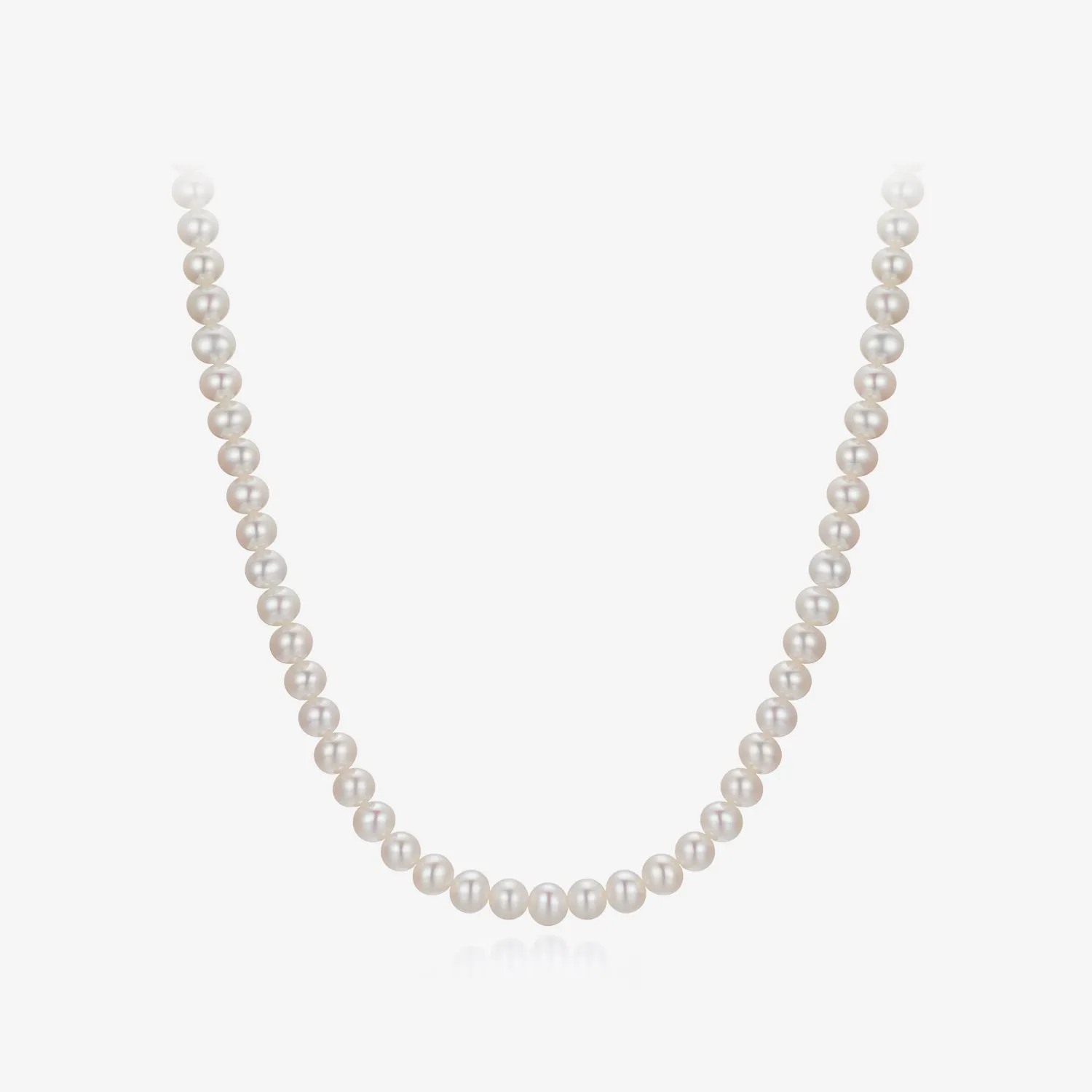 Signature. D Gold Pearl Necklace JDRNR4F846W (5mm)