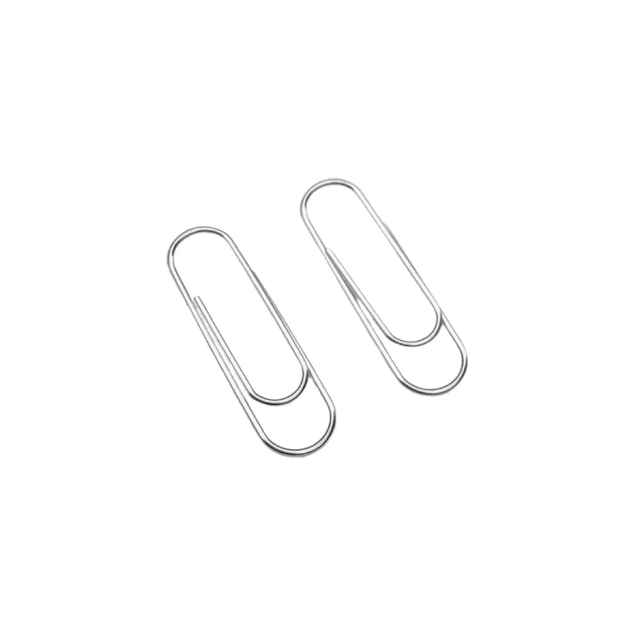 Silver Paperclip Earrings