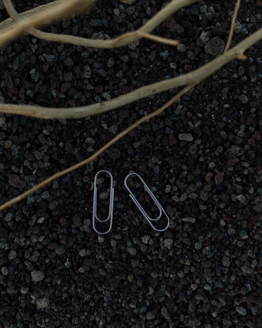 Silver Paperclip Earrings