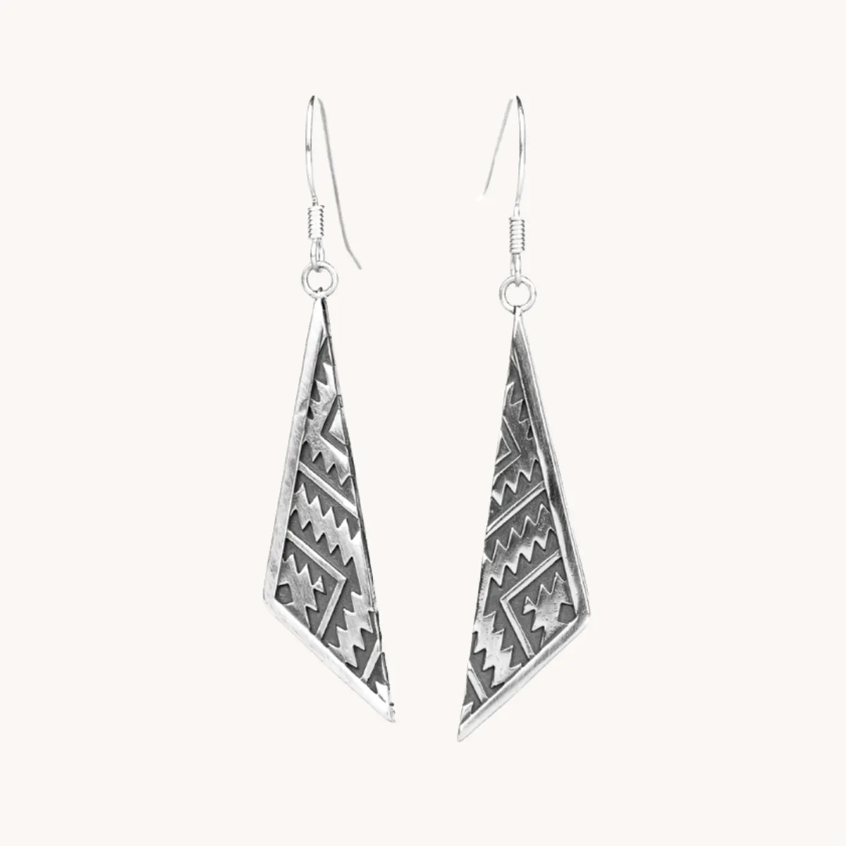 SkyWeaver: Triangle Dangle Earrings