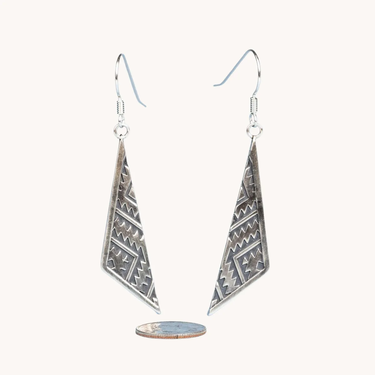 SkyWeaver: Triangle Dangle Earrings