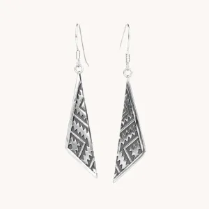 SkyWeaver: Triangle Dangle Earrings