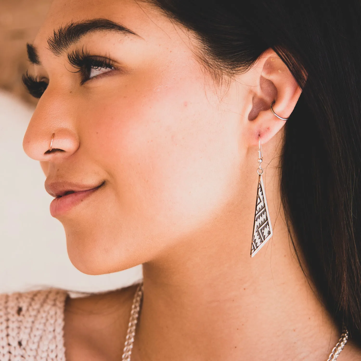 SkyWeaver: Triangle Dangle Earrings