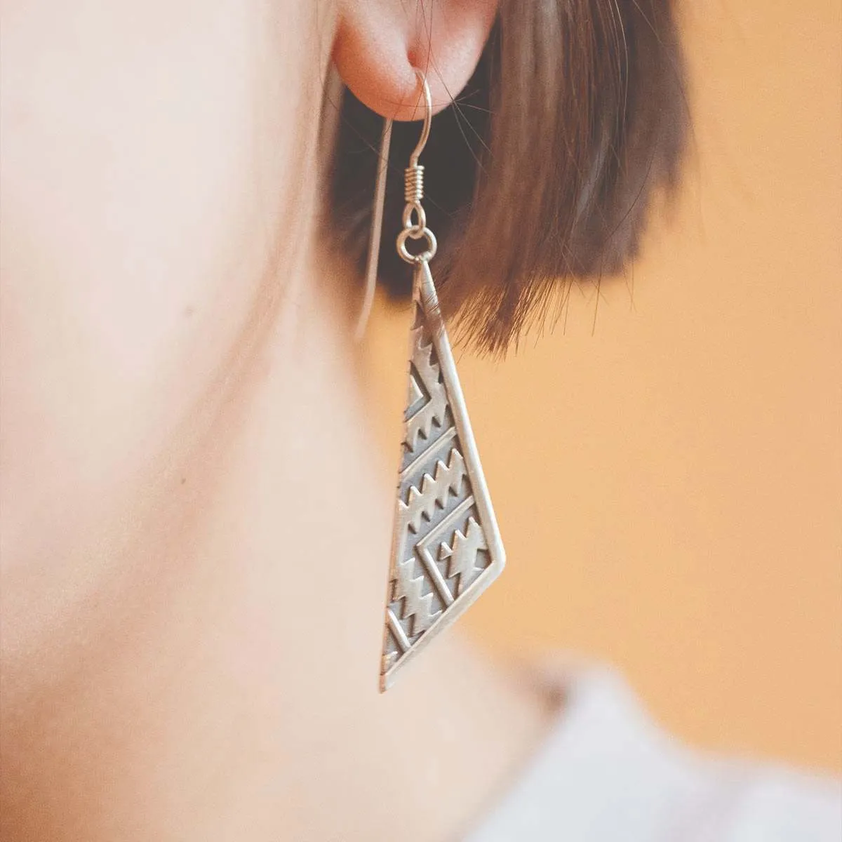 SkyWeaver: Triangle Dangle Earrings