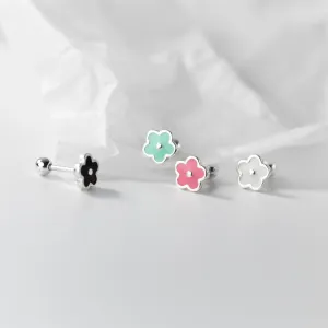 Small flower Screw back Studs Earrings - ESB029