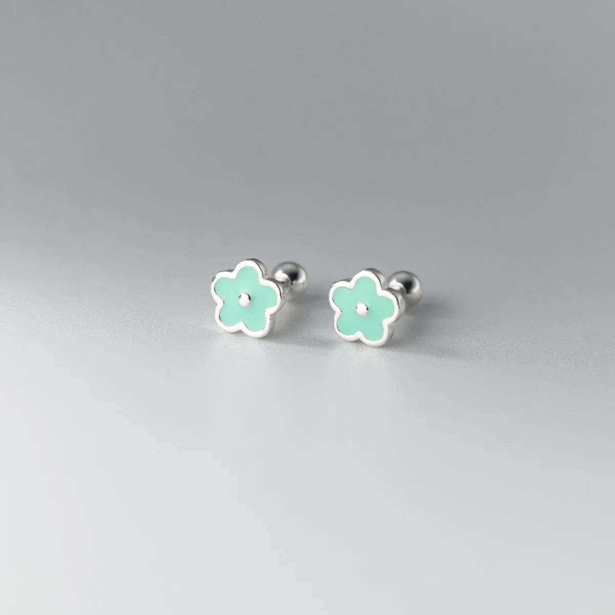 Small flower Screw back Studs Earrings - ESB029