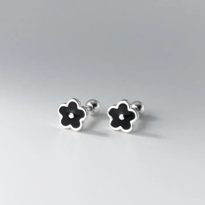 Small flower Screw back Studs Earrings - ESB029