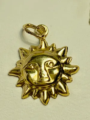 Small Gold Filled Sun findings    SKU: 1865-C     14KGF