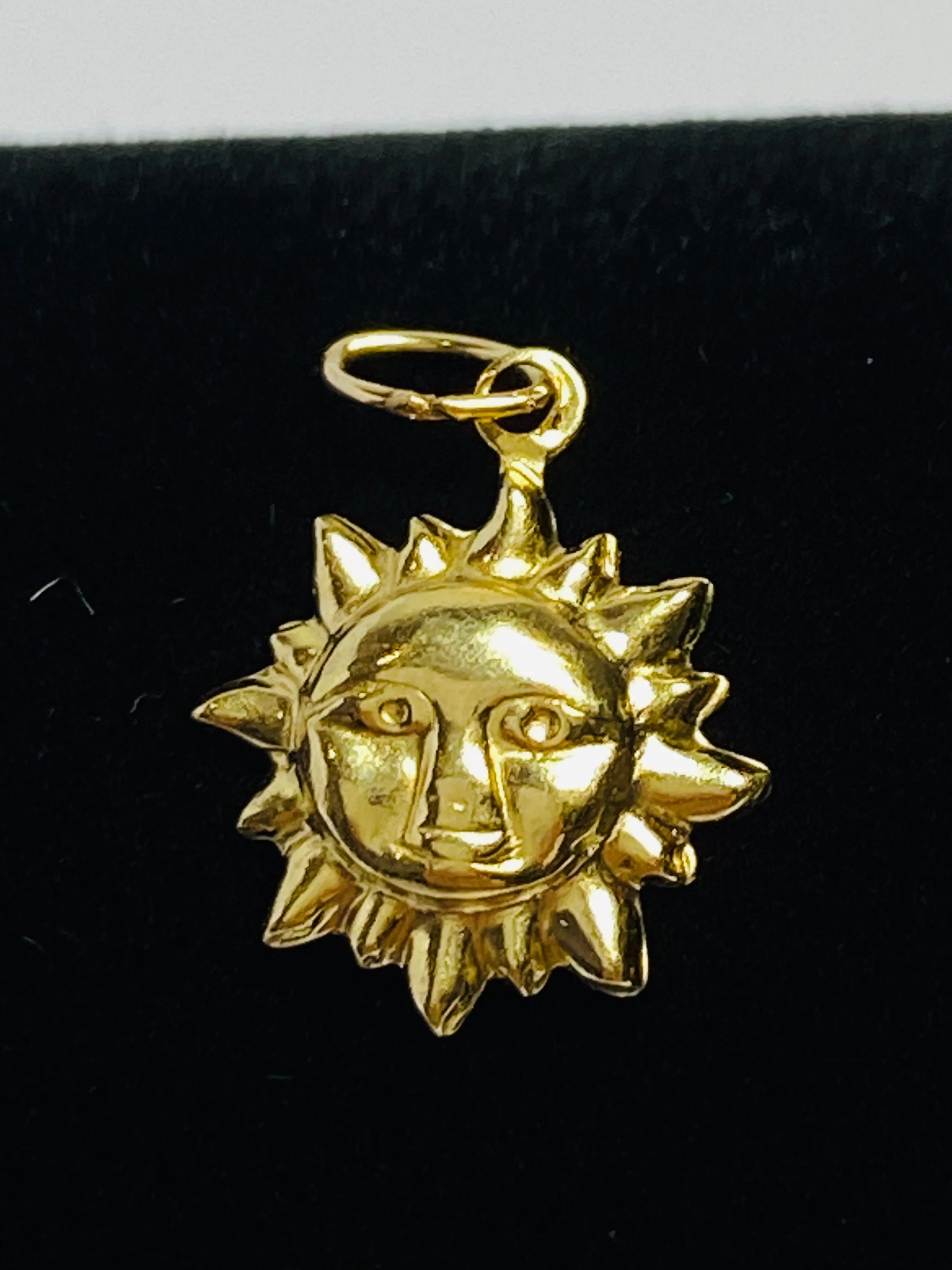 Small Gold Filled Sun findings    SKU: 1865-C     14KGF