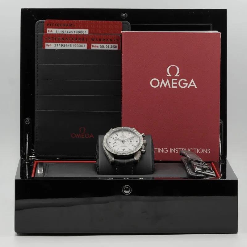 SOLD - 8/19/24 - Omega Speedmaster Grey Side of the Moon 311.93.44.51.99.001 Ceramic 44mm B&P '20
