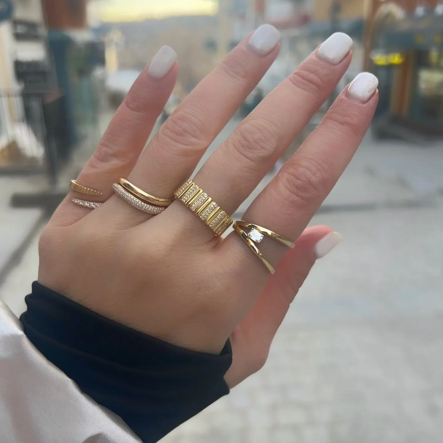 Solitaire Diamond Double Wrap Ring