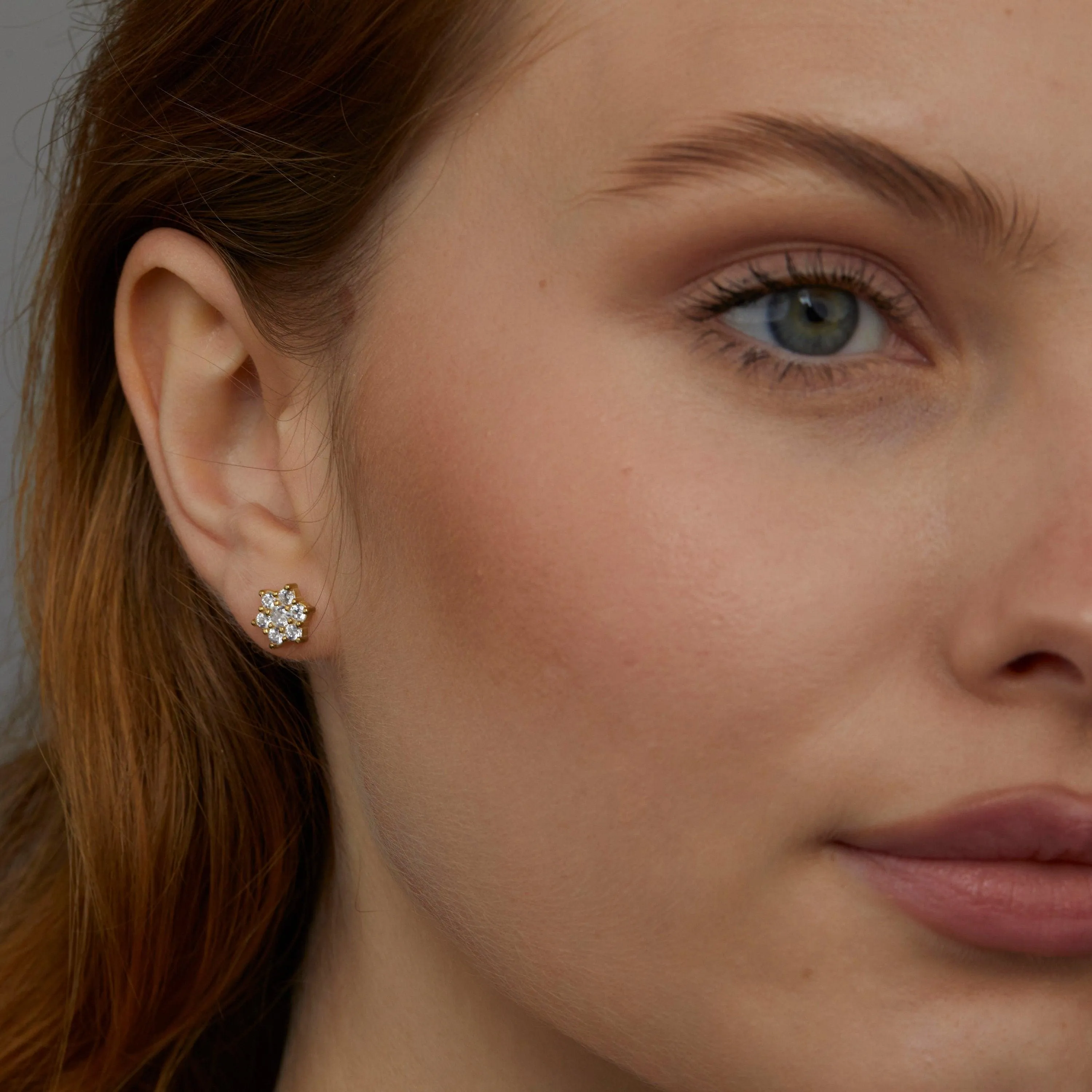 Star of David Earrings - 18K Gold Vermeil