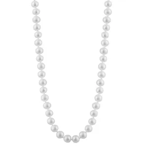 Sterling Silver (8-9mm) Freshwater Pearl Strand Necklace