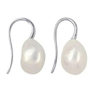 Sterling Silver Baroque Pearl Earrings