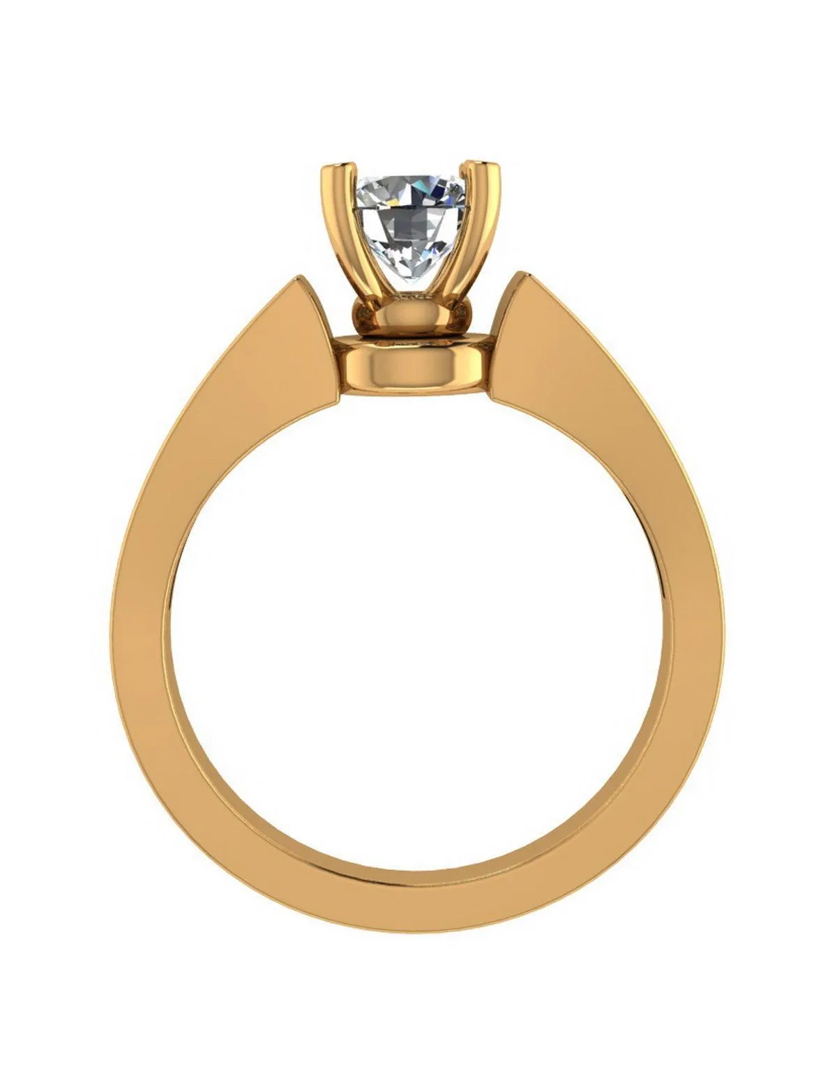 Sterling Silver Solitaire Ring