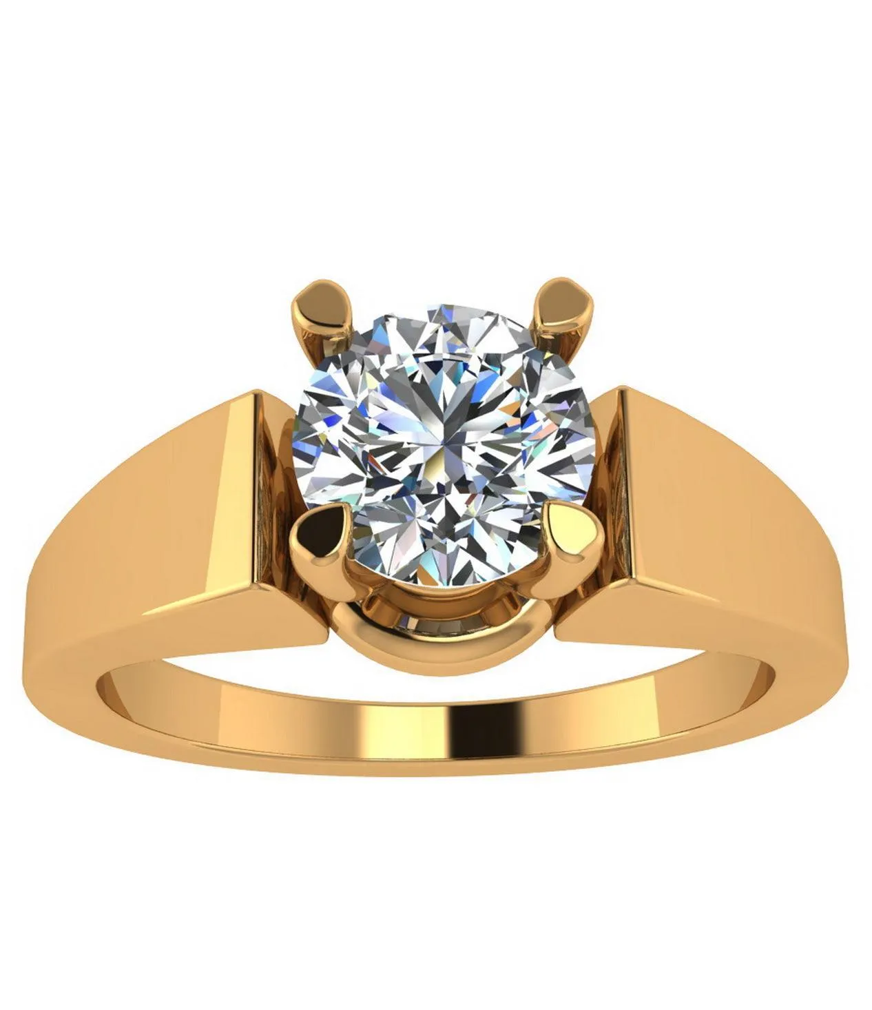 Sterling Silver Solitaire Ring