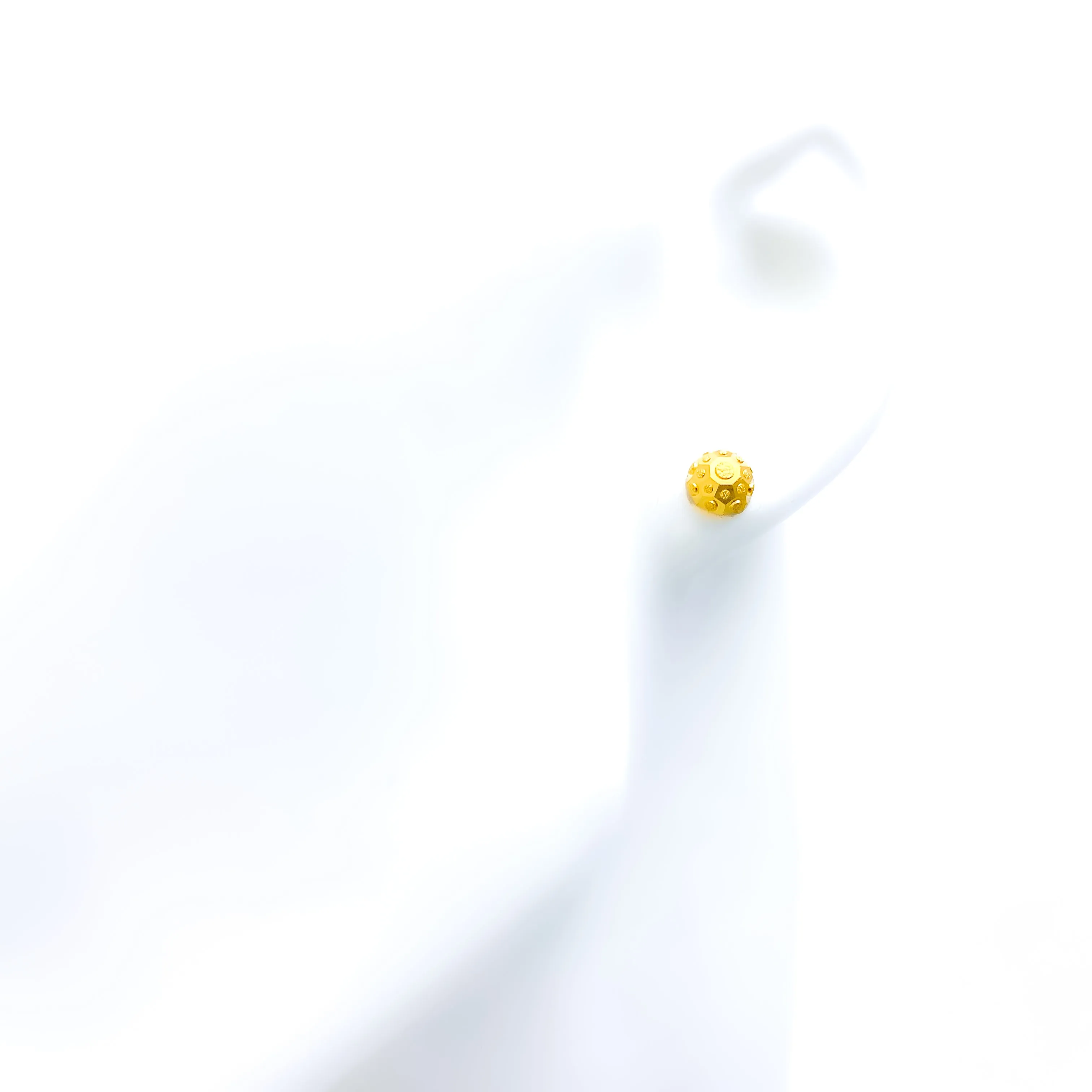 Subtle Glamourous 22k Gold Dotted Earrings