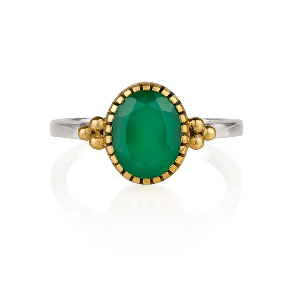 Sundar Ring - Green Onyx