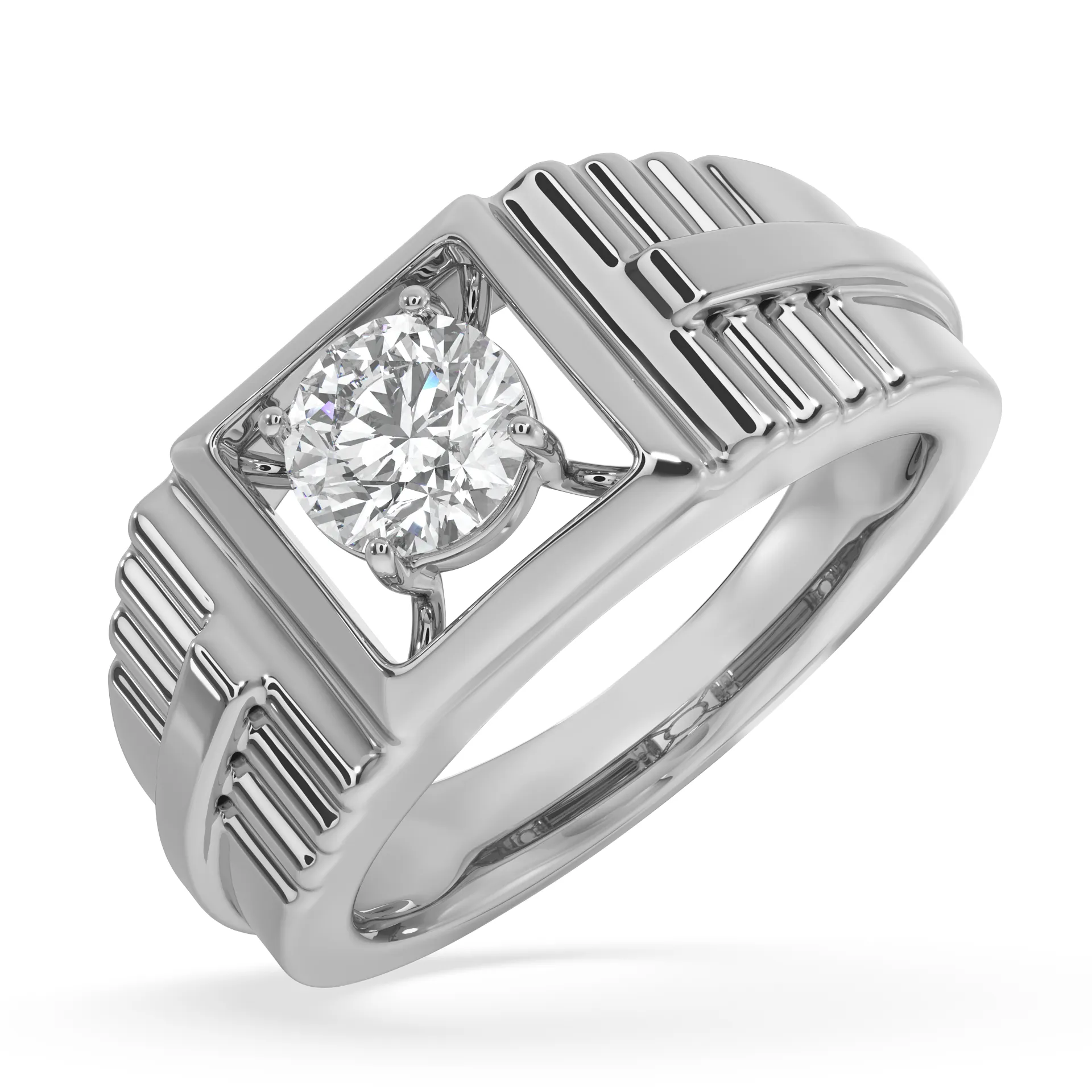 SY Women's Ring in Gold, Prong Solitaire Ring