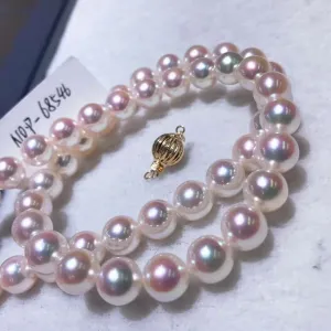 TEN-NYO | 天女 | 8.5-9.0 mm Japanese Akoya White Pearl Necklace - PSL Certificate