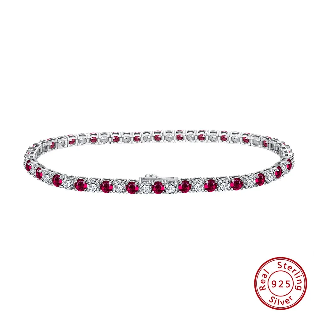 Tennis Bracelet 925 Sterling Silver 3.0mm  Women's Chain Bracelet