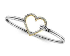 The Sparkling Heart Unity Lab-Grown Diamond Bracelet with 0.28 ct.(finished)