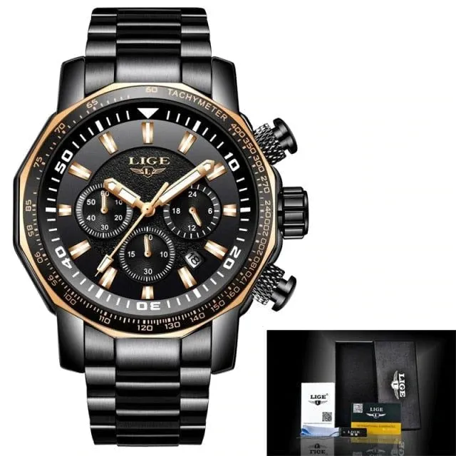 The Topic-Simple Watches For Men's Quartz Stainless Steel|| Chronograph Men’s Watch – 043