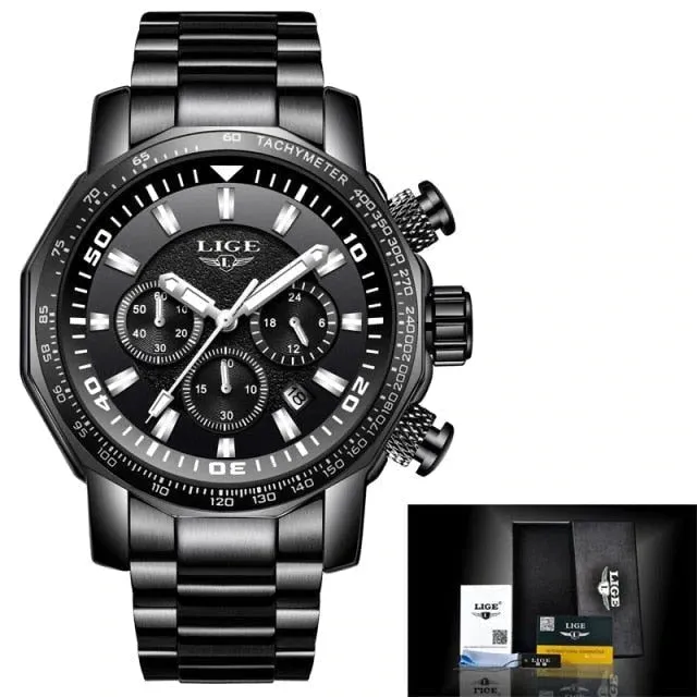 The Topic-Simple Watches For Men's Quartz Stainless Steel|| Chronograph Men’s Watch – 043
