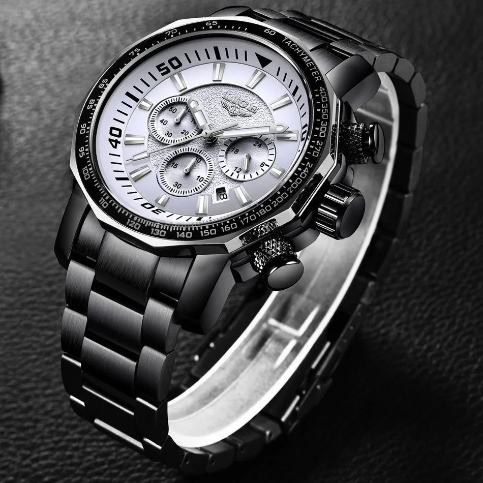 The Topic-Simple Watches For Men's Quartz Stainless Steel|| Chronograph Men’s Watch – 043